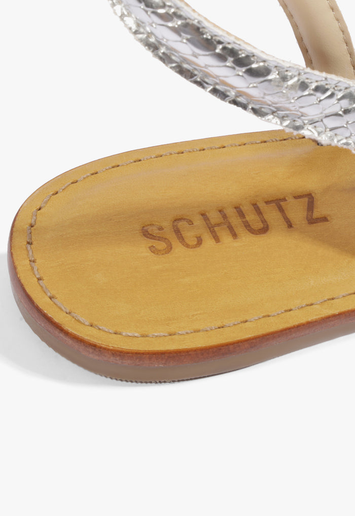 Courtney Metallic Leather Sandal - Schutz Shoes