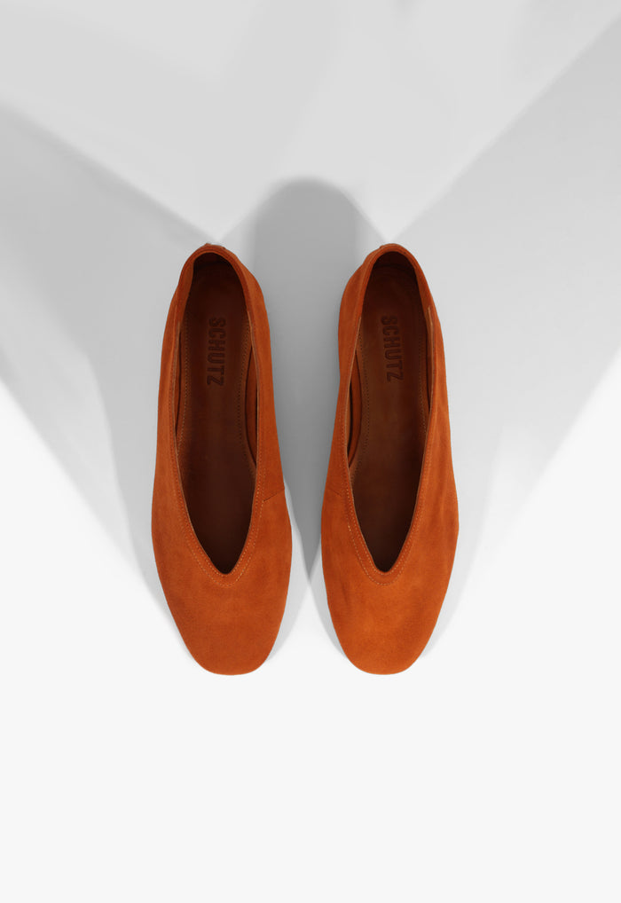 Courtney Suede Flat - Schutz Shoes