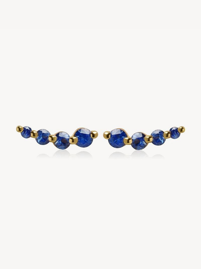 Curved Sapphire Studs