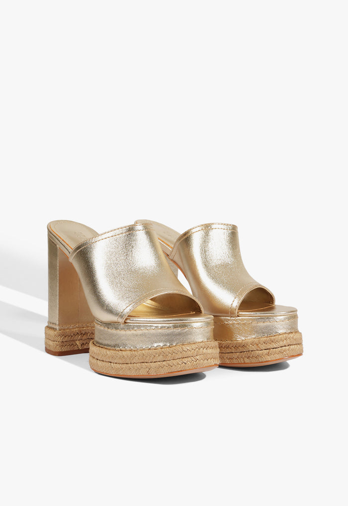 Darah Rope Metallic Leather Sandal - Schutz Shoes
