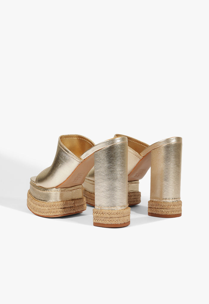 Darah Rope Metallic Leather Sandal - Schutz Shoes