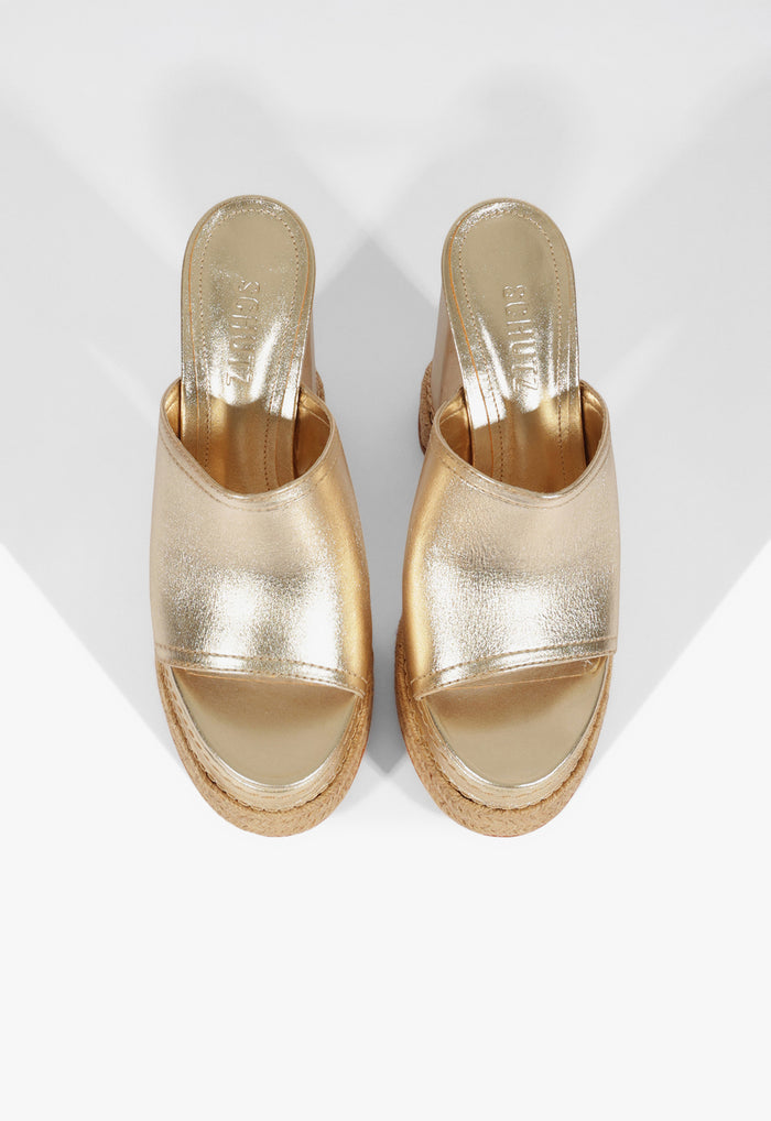 Darah Rope Metallic Leather Sandal - Schutz Shoes