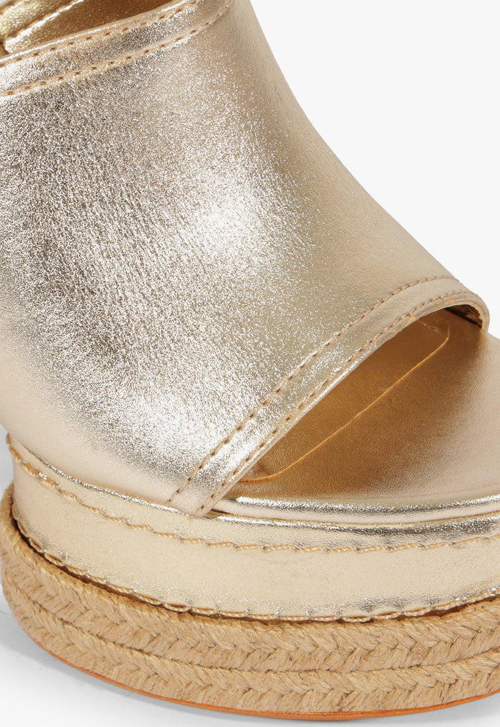 Darah Rope Metallic Leather Sandal - Schutz Shoes