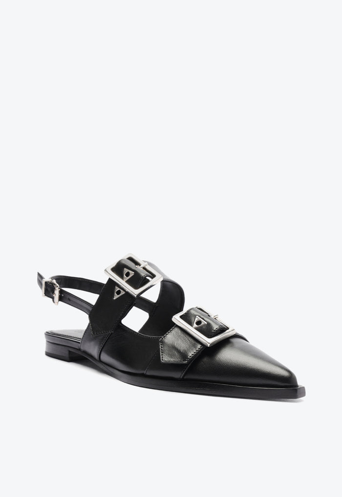 Darla Sling Leather Flat - Schutz Shoes