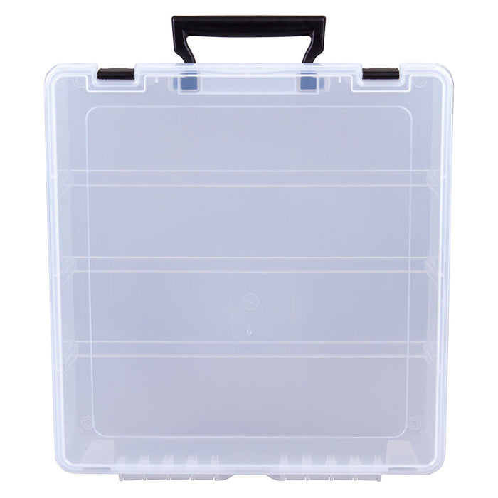 6991TE (T9001) Deep Super Satchel Compartment Case - Open core, on end view