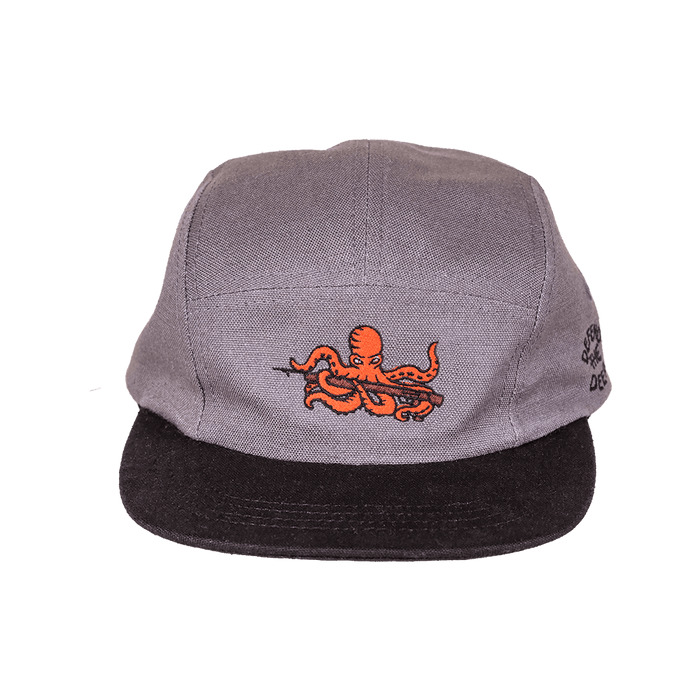 Defend the Deep Octopus Hemp Camp Cap | Gray
