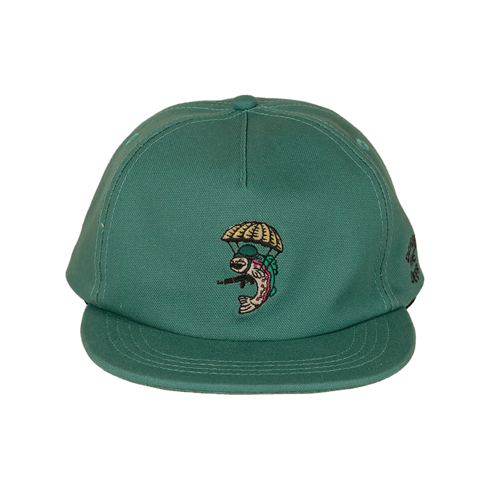 Defend the Deep Paratrooper 100% Organic Cotton Strapback | Emerald