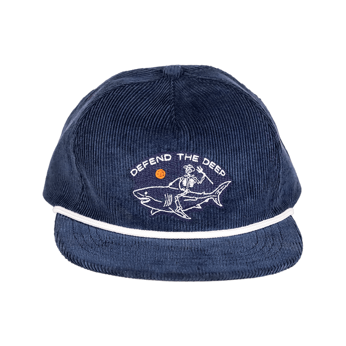 Defend the Deep Reaper Hemp Corduroy Strapback | Blue