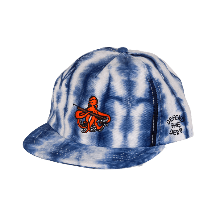 Defend the Deep Shibori Octopus Strapback | Natural/Navy