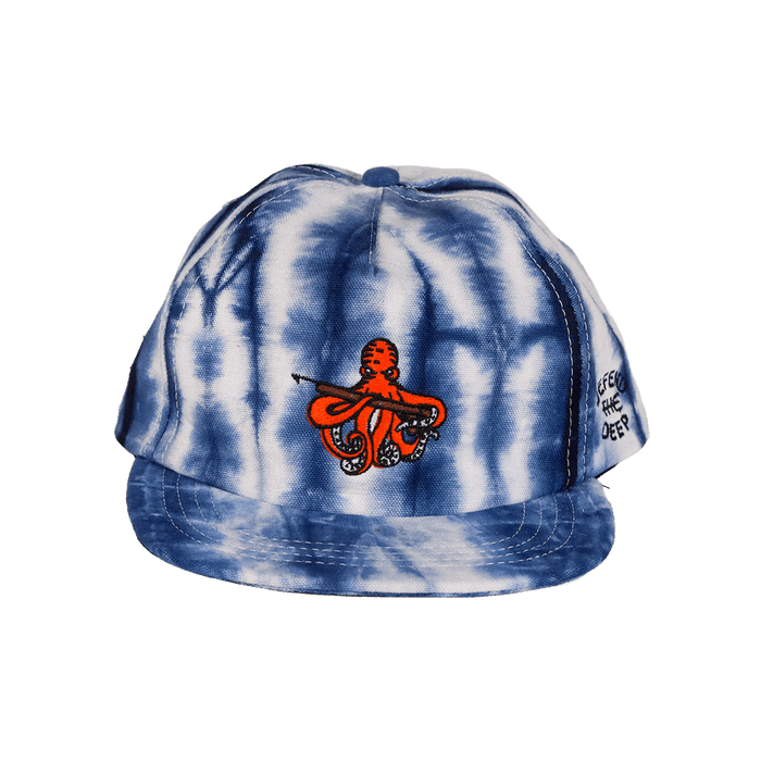 Defend the Deep Shibori Octopus Strapback | Natural/Navy