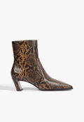Delila Leather Bootie 5 Animal Print Snake - Schutz Shoes