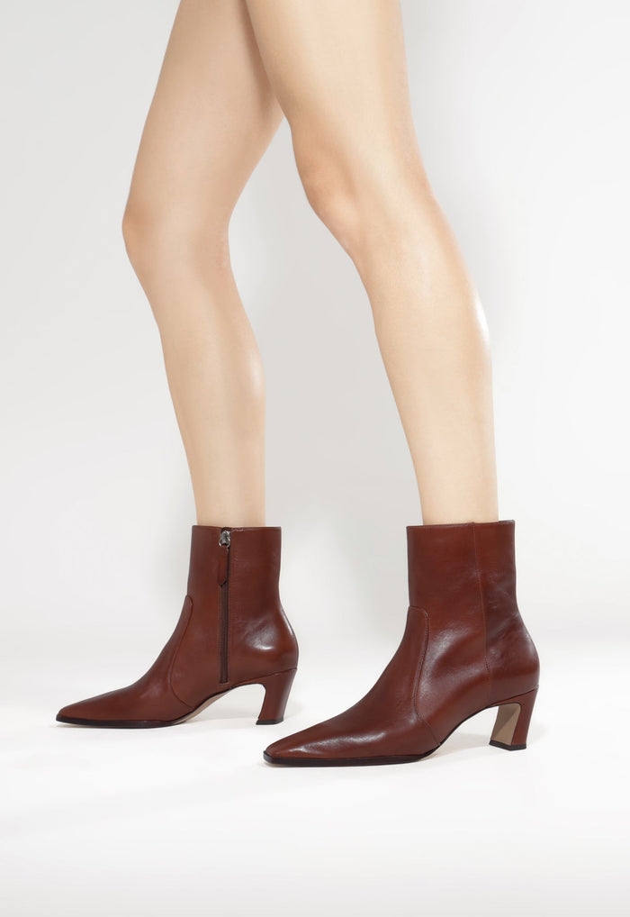 Delila Leather Bootie - Schutz Shoes