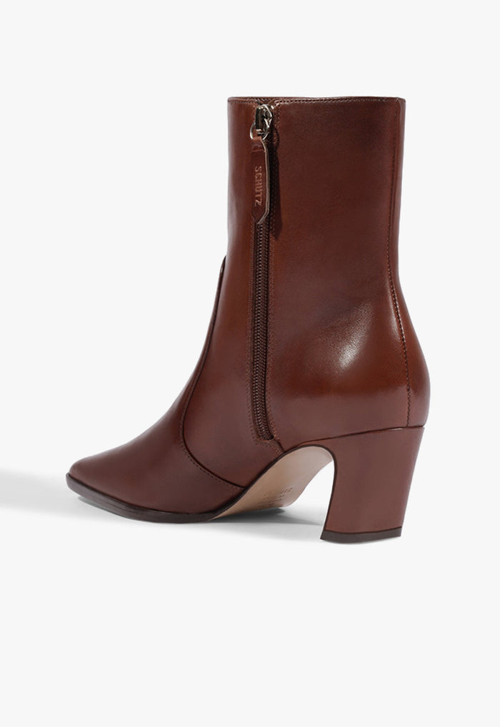 Delila Leather Bootie - Schutz Shoes