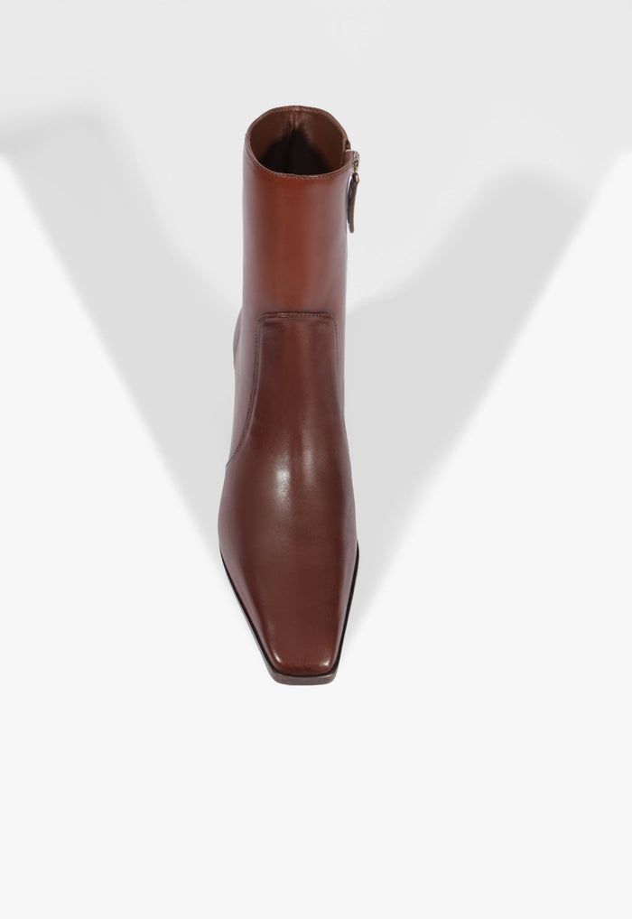 Delila Leather Bootie - Schutz Shoes