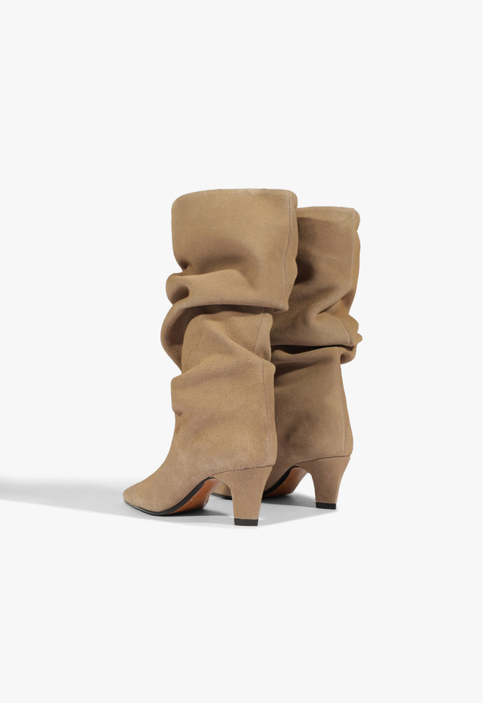 Dellia Slouch Suede Bootie - Schutz Shoes