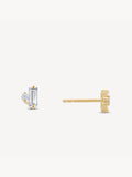 Diamond Baguette Studs
