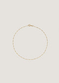 alt="Diamond Cut Rolo Chain Anklet"