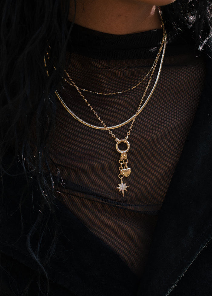 Diamond Cut Rolo Chain Necklace