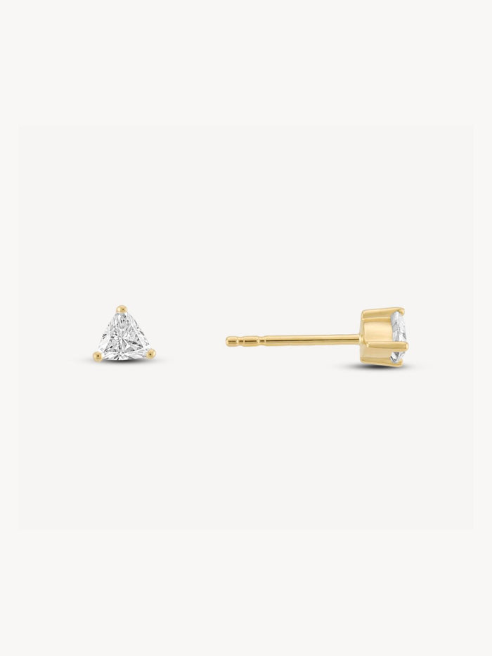 Diamond Trillion Studs