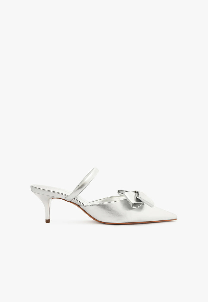 Diane Metallic Leather Pump 5 Silver Metallic Leather - Schutz Shoes