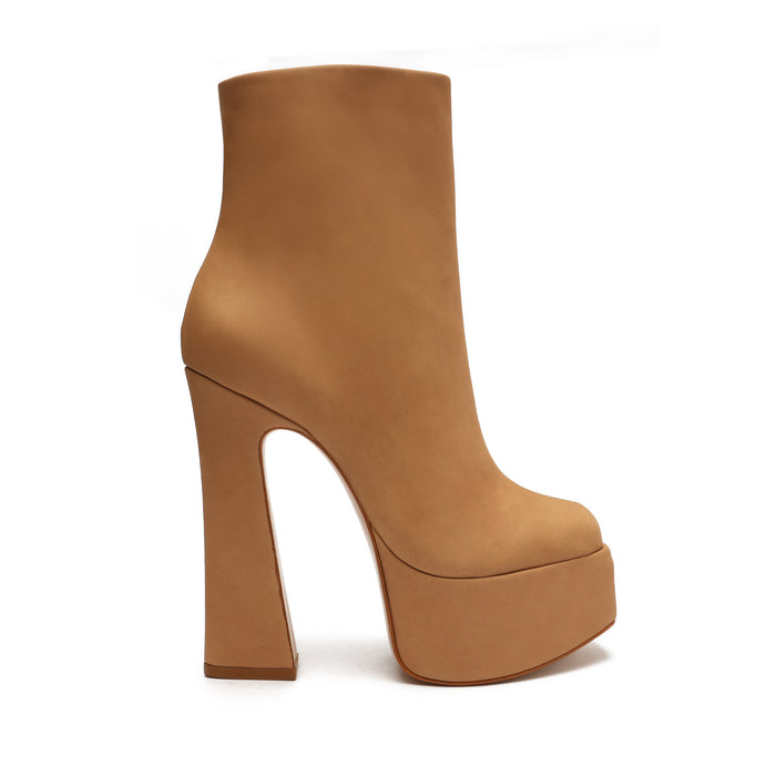 Dolores Platform Nubuck Bootie 5 New Peach Nubuck - Schutz Shoes
