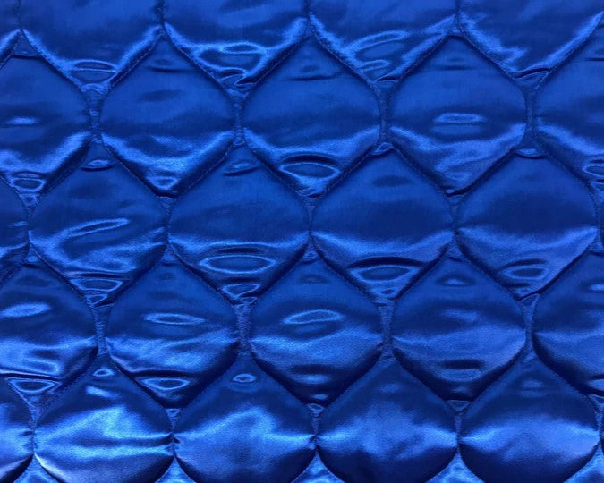 Royal blue satin donut bed replacement rounds for FMS Dog Beds, soft and plush for cozy pet comfort.