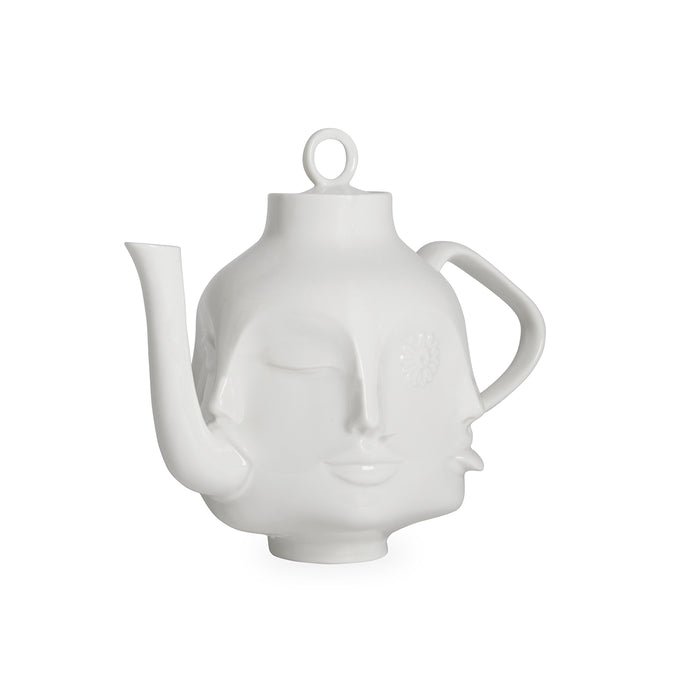 dora maar teapot porcelain white - angle view 1