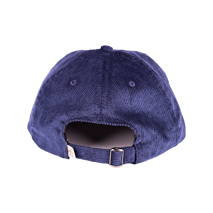 Double Overhead Corduroy Strapback | Blue