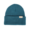Double Rib 100% Merino Wool Beanie | Ocean Blue