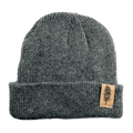 Doug Fir 100% Merino Wool + Cork Beanie | Charcoal