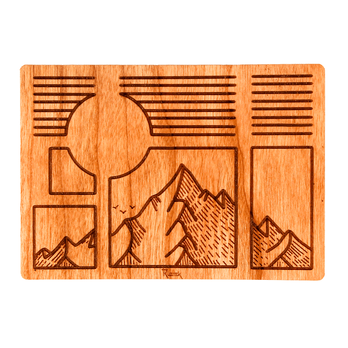 Dream Windows Wood Sticker - Rustek