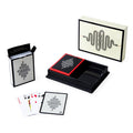 eden card set lacquer black white open - angle view