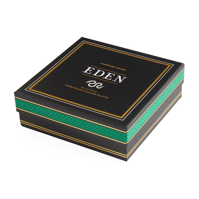 Eden packaging box with black and green design on a white background