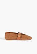 Eiza Shine Suede Flat 5 Brown Suede - Schutz Shoes