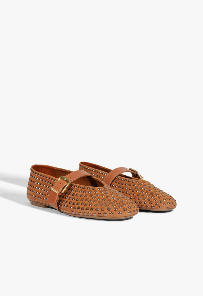 Eiza Shine Suede Flat - Schutz Shoes