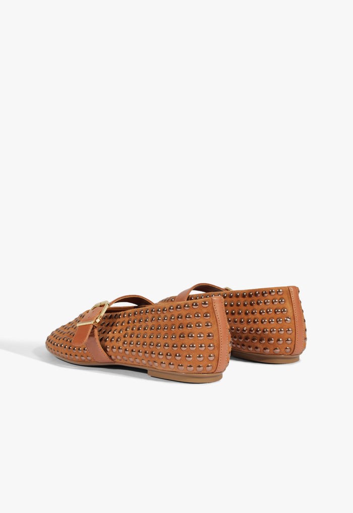 Eiza Shine Suede Flat - Schutz Shoes