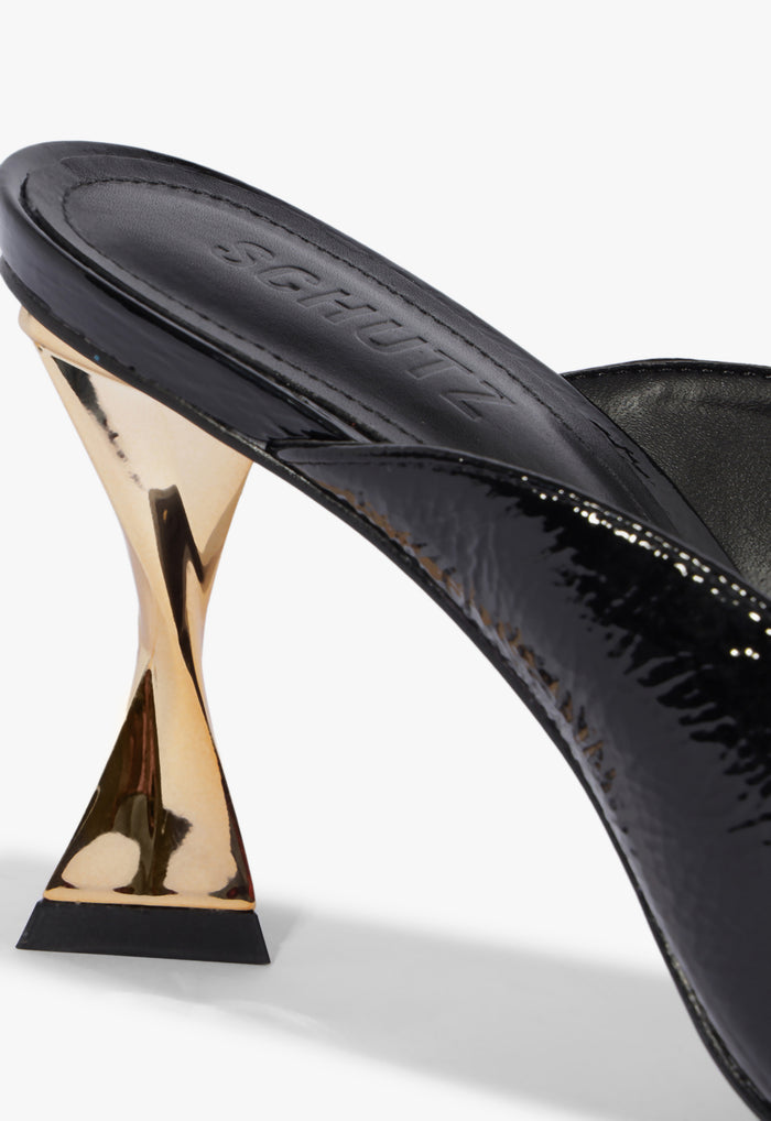 Elisha Mule Patent Leather Sandal - Schutz Shoes