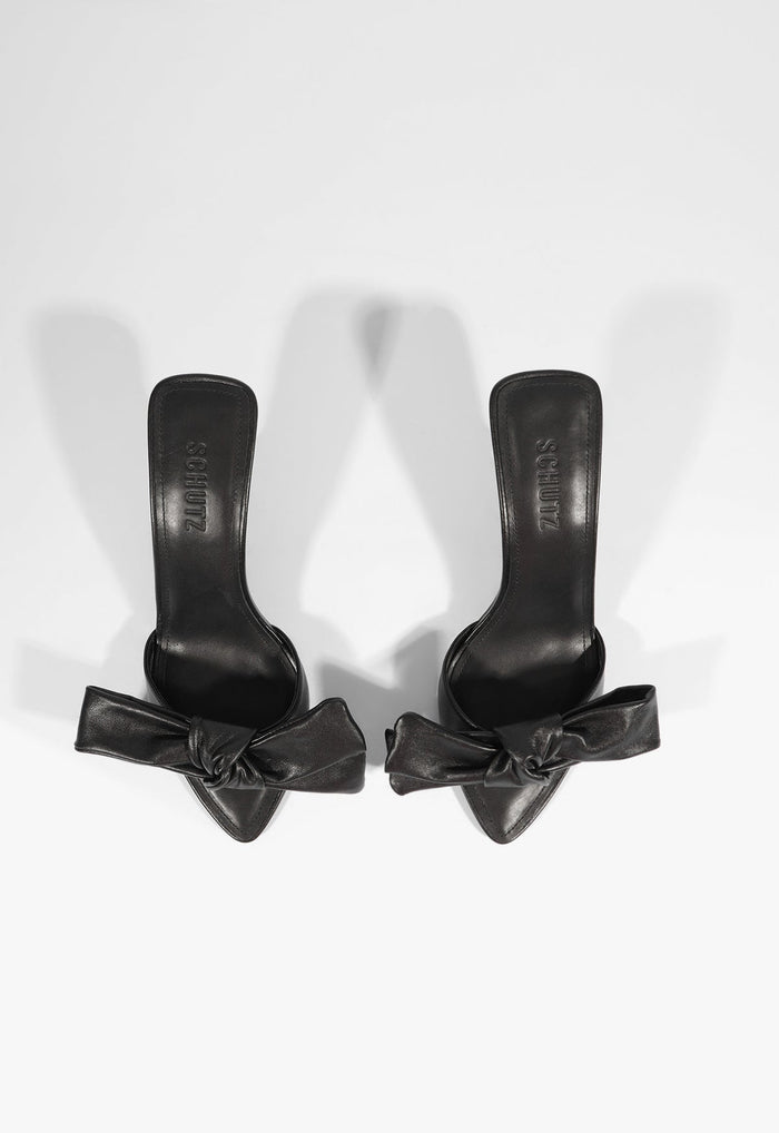 Elodie Bow Leather Sandal - Schutz Shoes