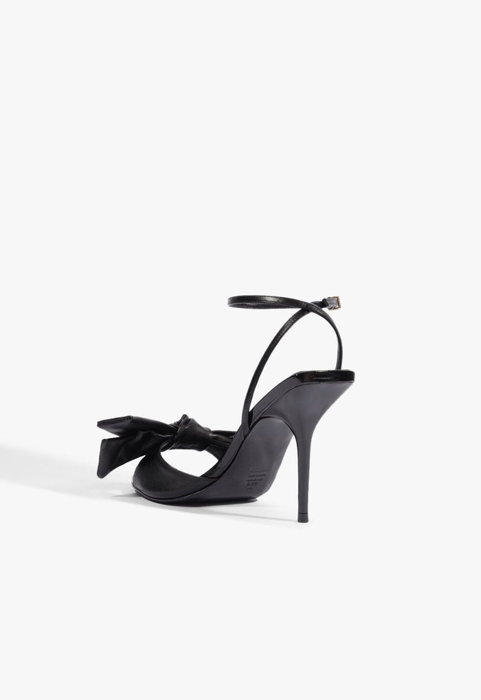 Elodie Buckle Bow Leather Sandal - Schutz Shoes