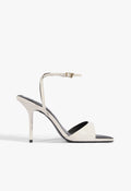 Elodie Buckle Patent Leather Sandal 5 Sugar White Patent - Schutz Shoes