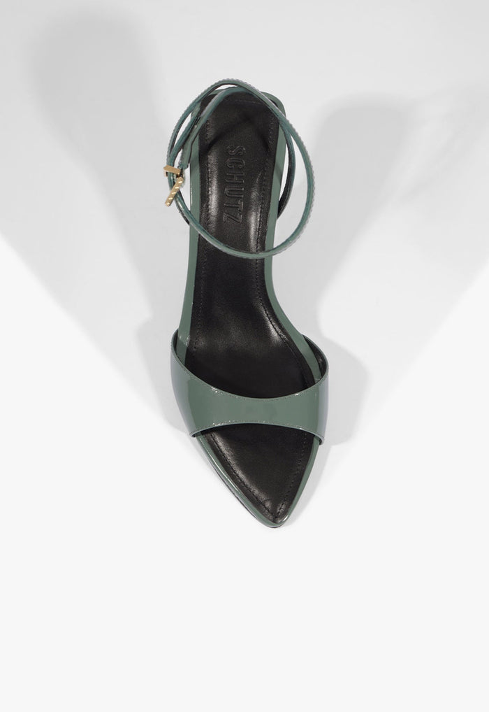 Elodie Buckle Patent Leather Sandal - Schutz Shoes