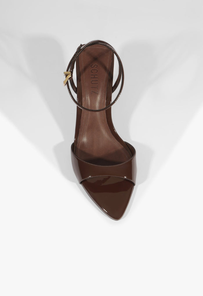 Elodie Buckle Patent Sandal - Schutz Shoes