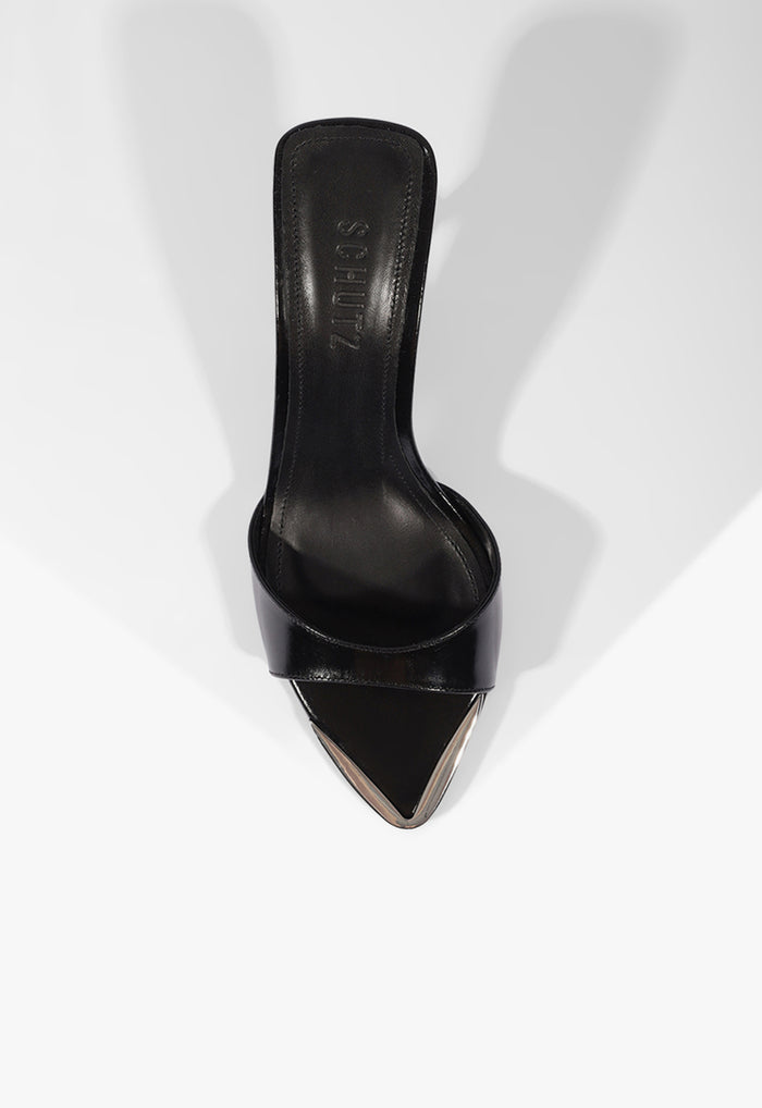 Elodie Chrome Sandal - Schutz Shoes