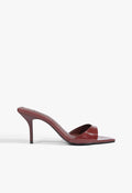 Elodie Leather Sandal 5 Wine Berry Leather - Schutz Shoes