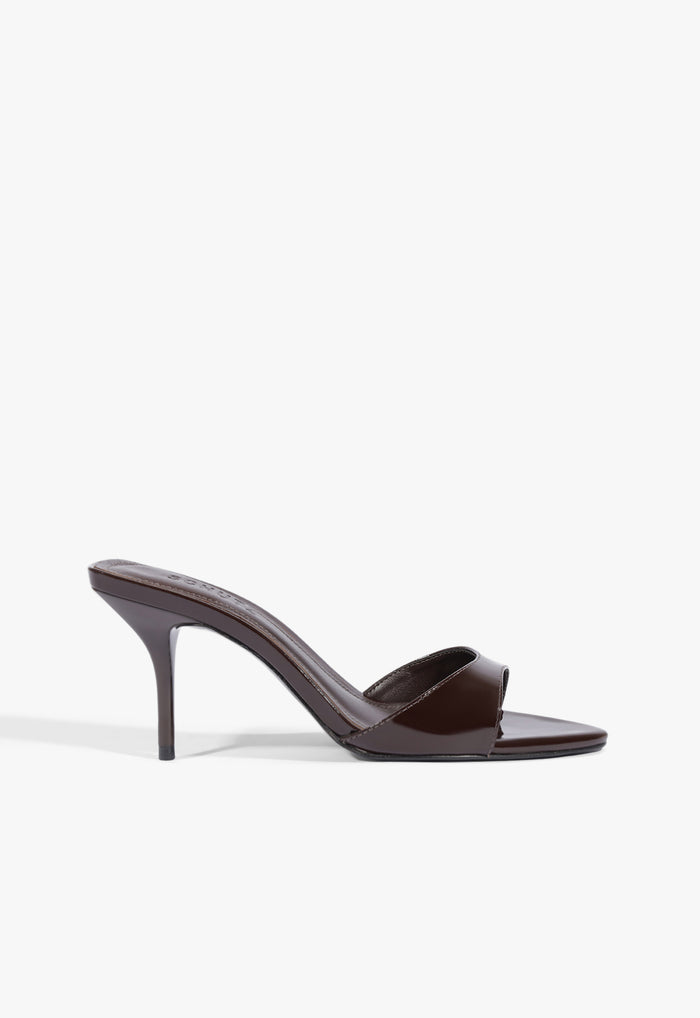 Elodie Patent Sandal 5 Maplewood Patent - Schutz Shoes