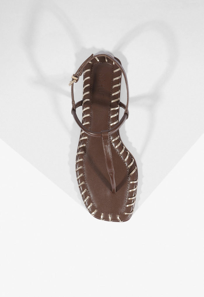 Elsha Sewing Leather Sandal - Schutz Shoes