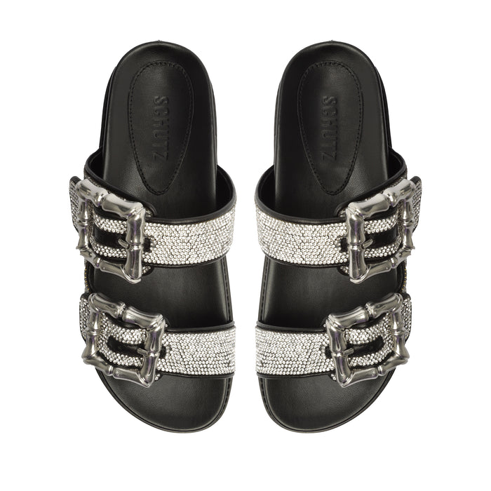 Enola Glam Sporty Leather Sandal - Schutz Shoes