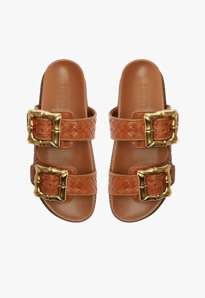 Enola Honey Peach Sporty Sandal - Schutz Shoes