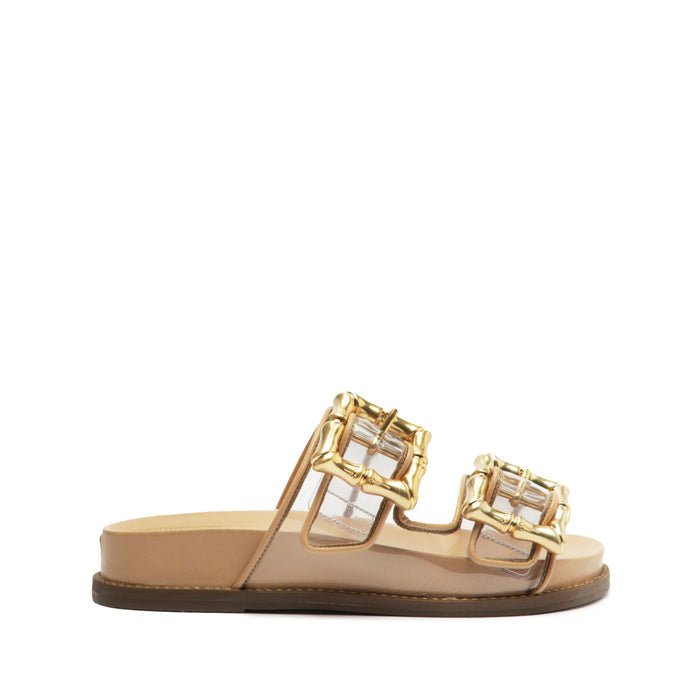 Enola Sporty Sandal 5 Light Beige Ecowear & Vinyl - Schutz Shoes