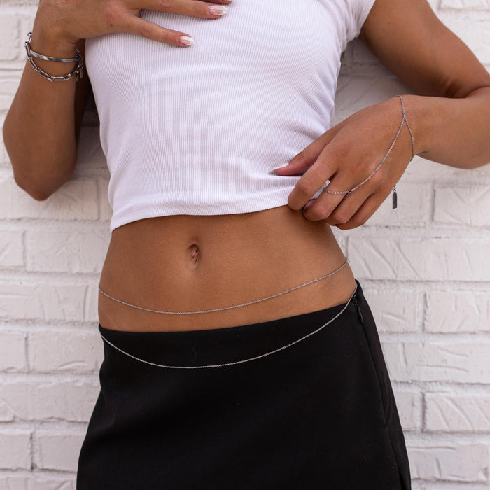 Esther Waist Chain Silver